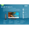  Televizors Estar Smart TV 32''/82Cm, Wi-Fi, Android LEDTV32A2T2 Black Ir noliktavā. 